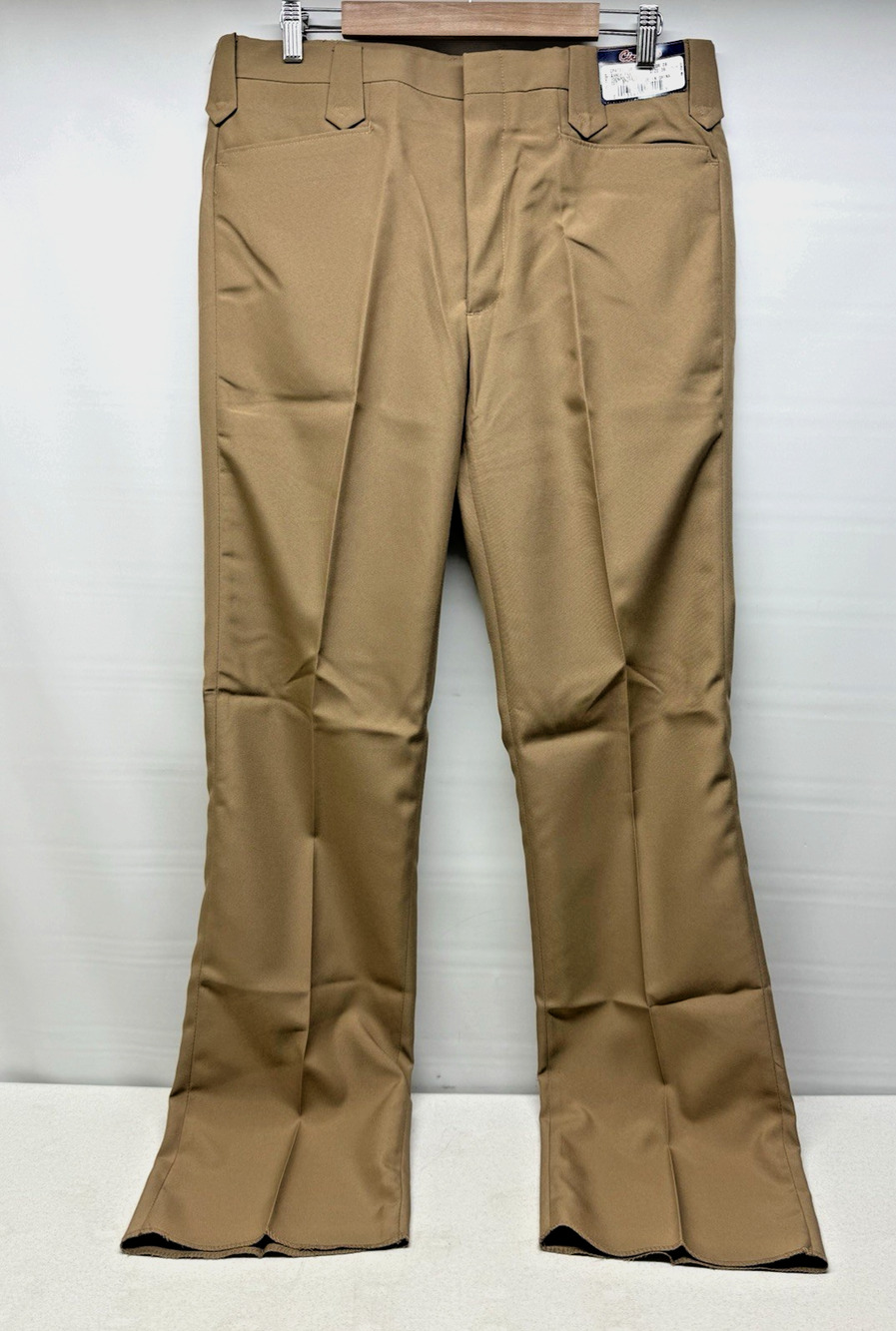 CIRCLE S Ranch Dress Pants Western Slacks Mens 36 Tan Polyester